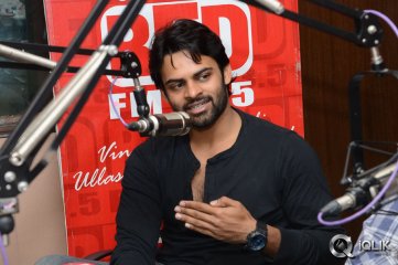 Sai Dharam Tej and YVS Chowdary at Red FM